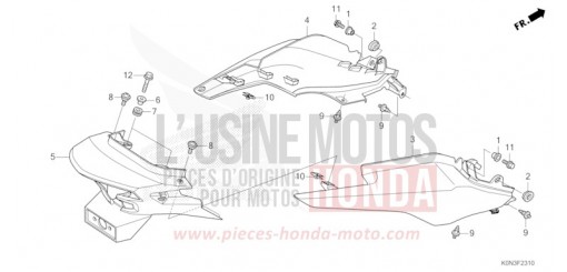 REAR COWL CBF125MER de 2024